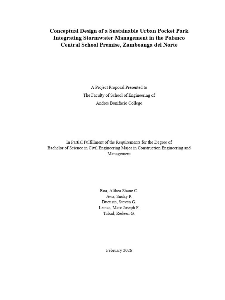 DRAFTED MANUSCRIPT | PDF | Green Infrastructure | Stormwater