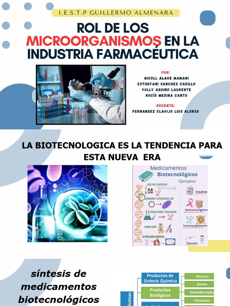 Rol de Los Microorganismos en La Industria Farmacéutica | PDF | Vacunas ...