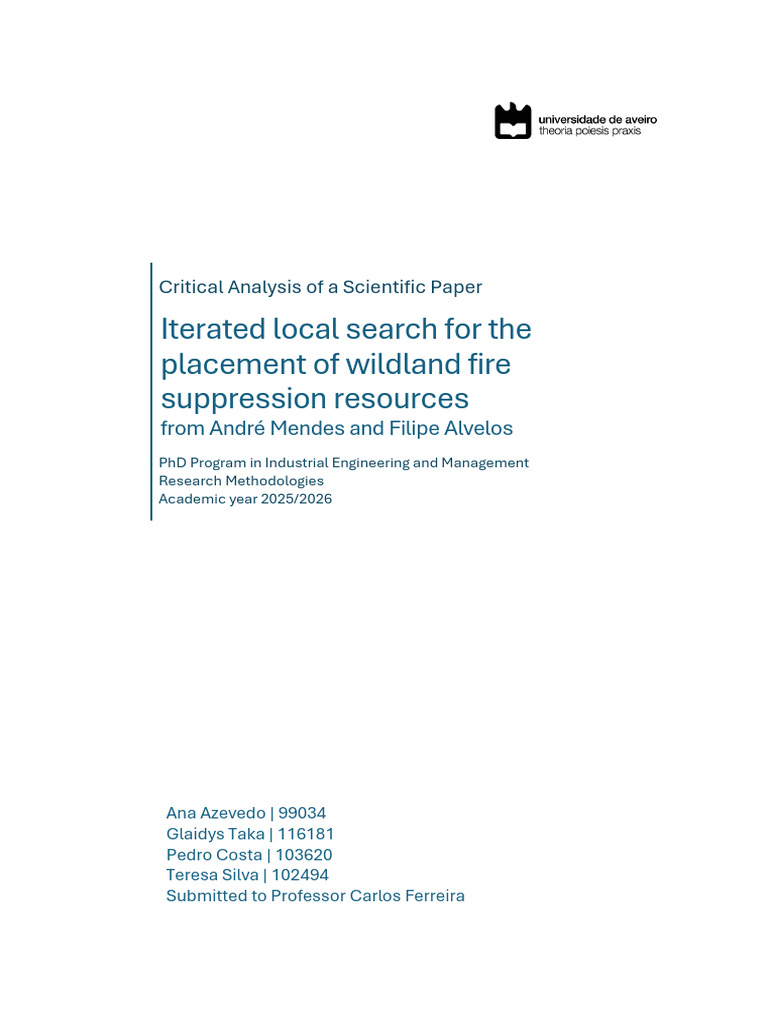 Critical Analysis of A Scientific Paper | PDF | Mathematical ...