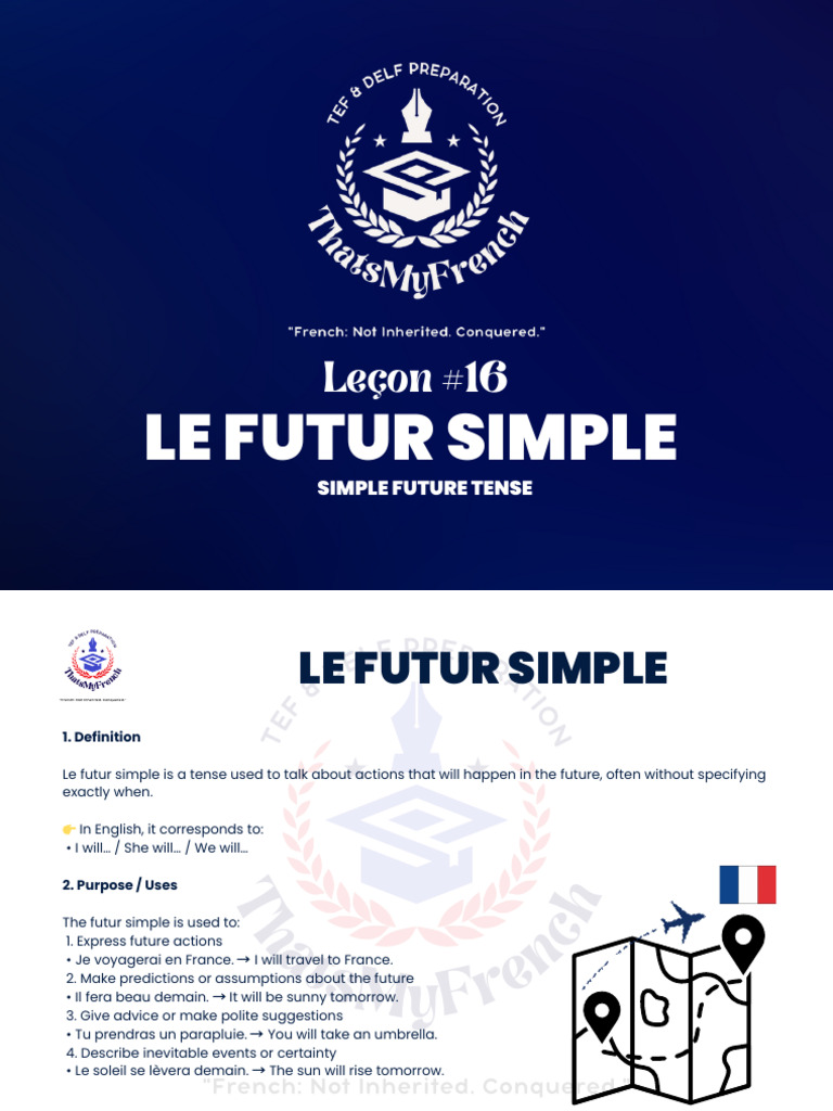 Le Futur Simple Pdf16 | PDF | Grammar | Syntax