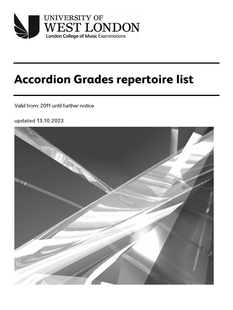 Accordion Repertoire List | PDF