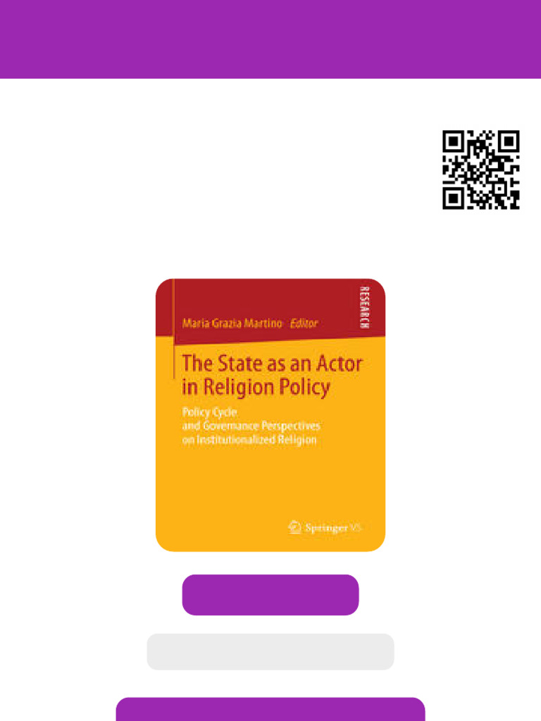 The State as an Actor in Religion Policy Policy Cycle and Governance ...