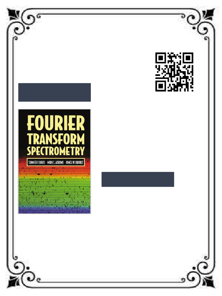 Fourier Transform Spectroscopy 1st Edition Sumner P. Davis ebook ...