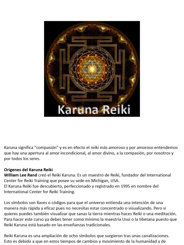 Karuna 1 | PDF | Reiki | Amor