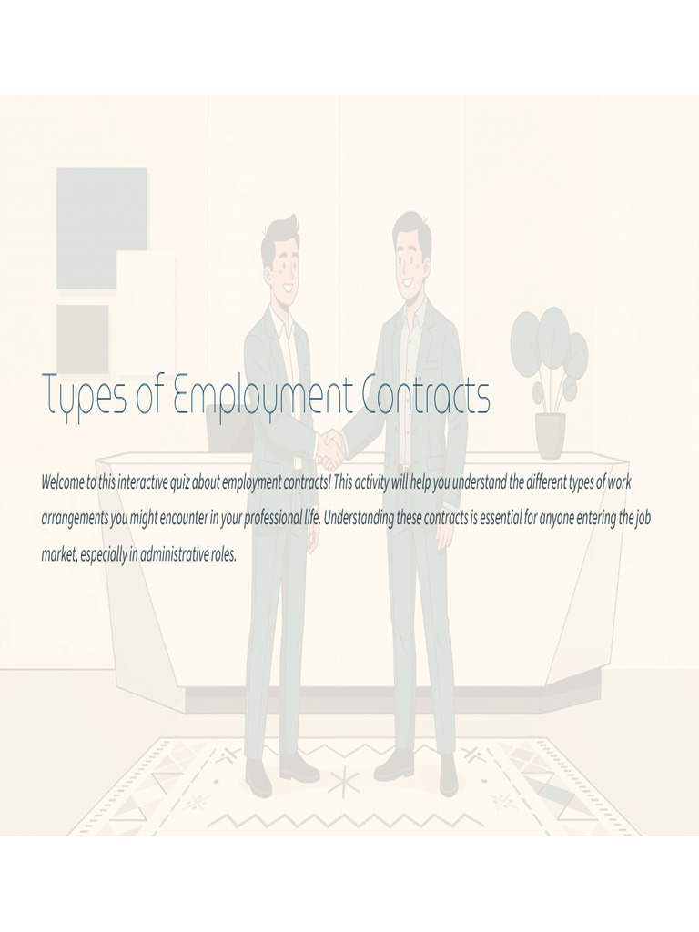 Types of Employment Contracts | PDF | Employment | Temporary Work
