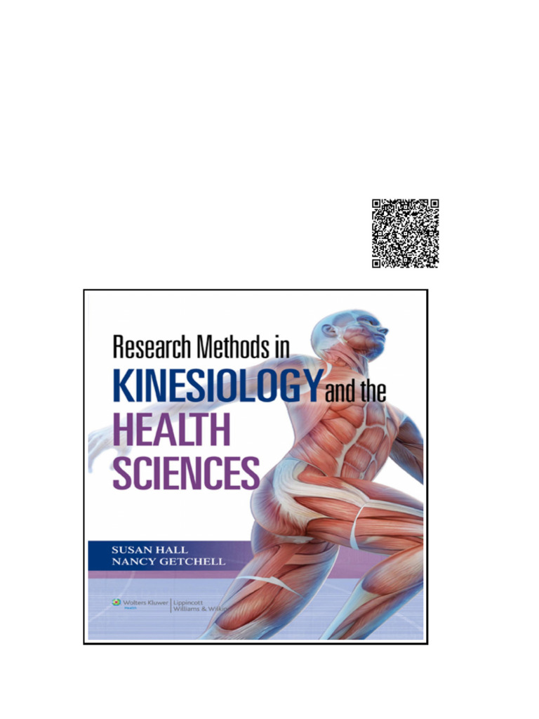 Research Methods in Kinesiology and The Health Sciences by Susan Hall ...