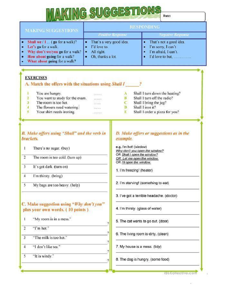 Making Suggestion | PDF