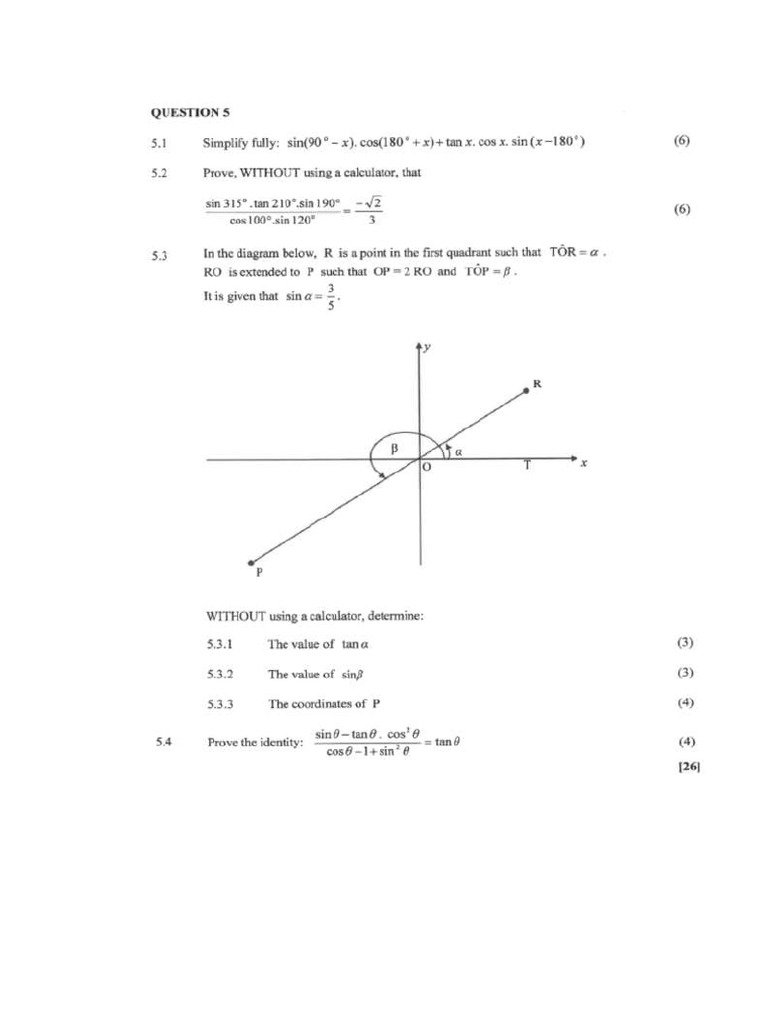 Trigonometry Grade 11 | PDF