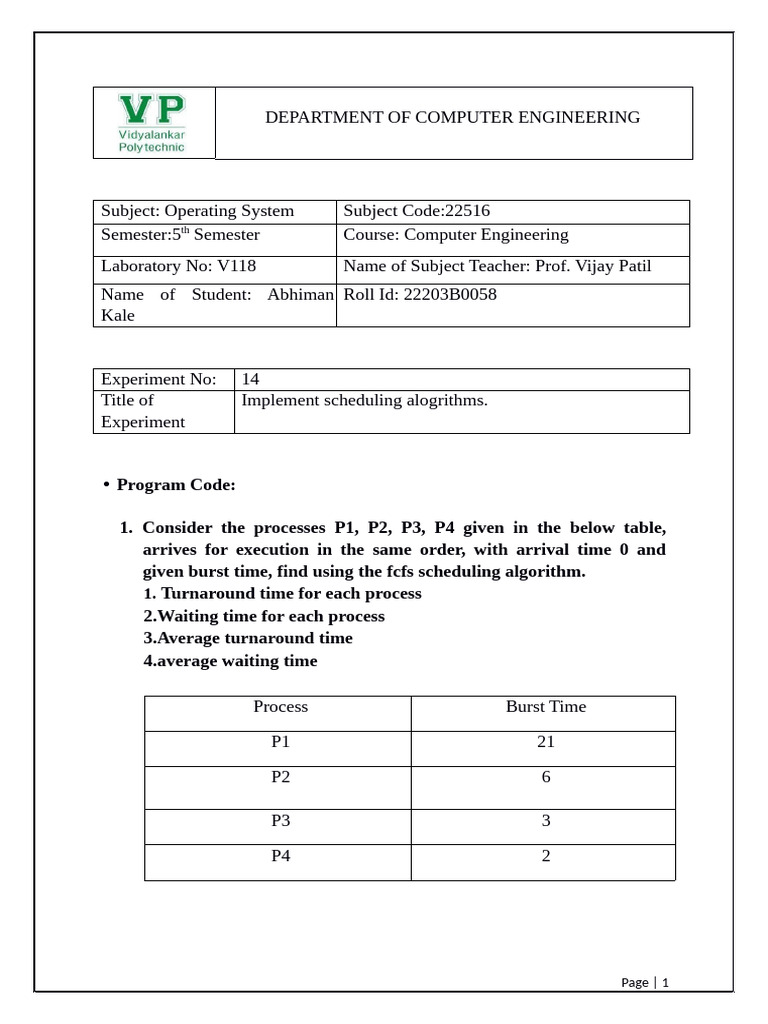 22203A0004 OSY Prac 14 | PDF | Computer Programming | Computing