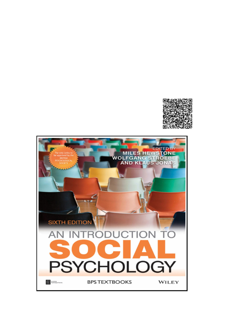 Introduction To Social Psychology 6th An Miles Hewstone Wolfgang ...