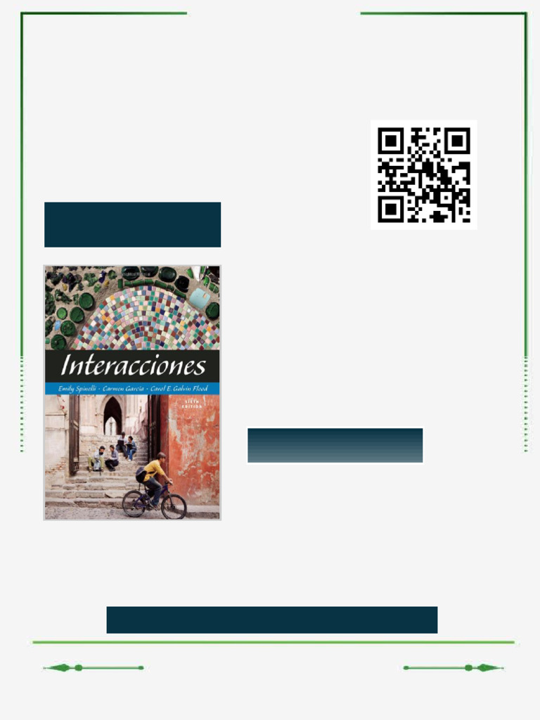 Interacciones Sixth Edition Emily Spinelli 2026 Full Ebook Testbank ...