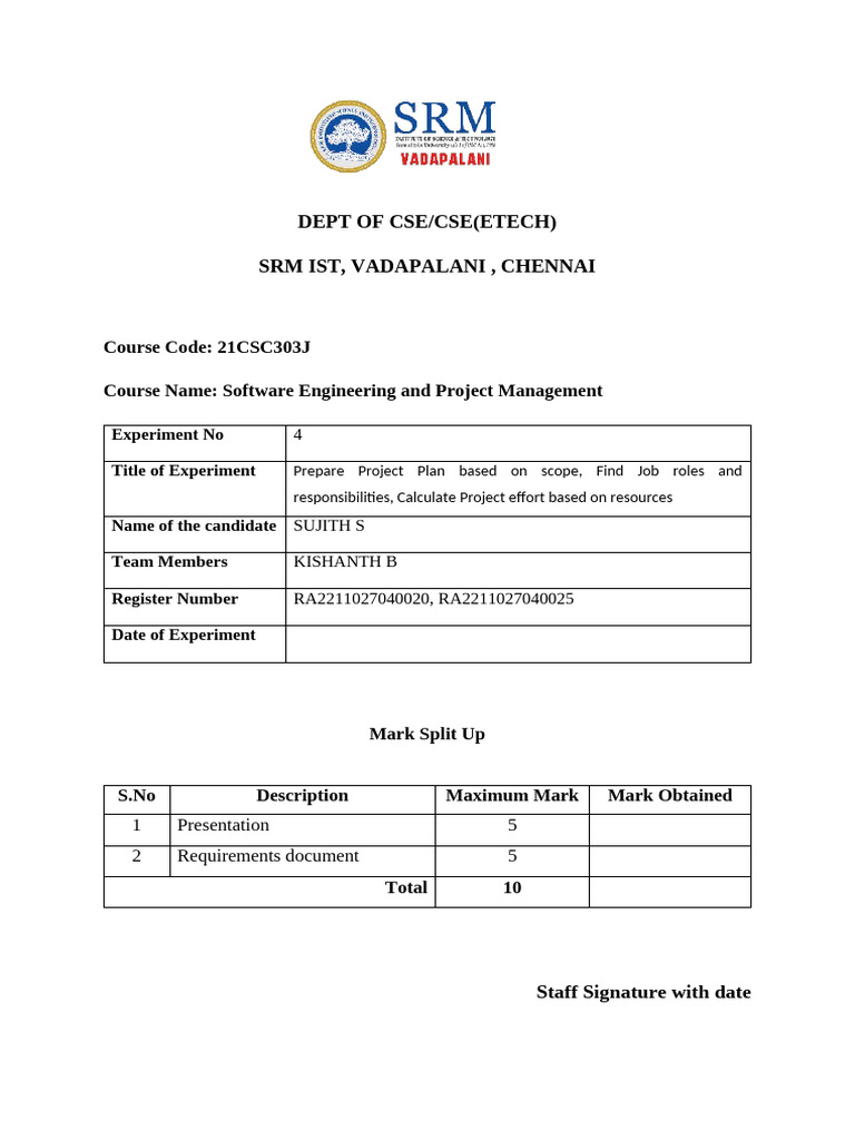 Sepm - Exp - 4 (2025) | PDF