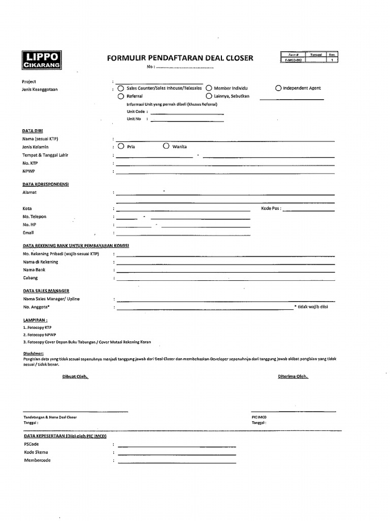 Form DC MAster | PDF