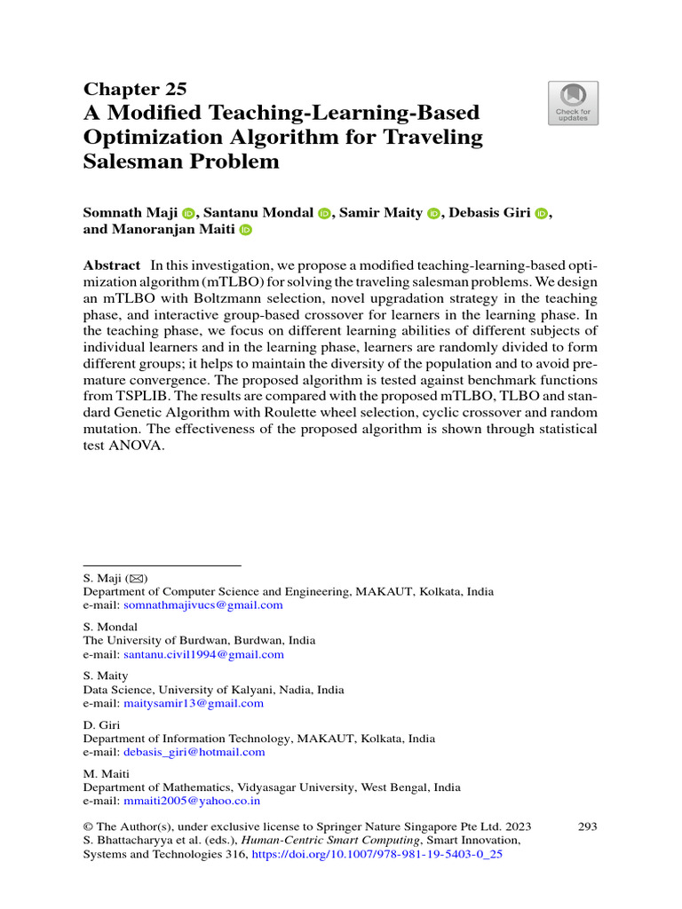 A Modified Teaching-Learning-Based Optimization Algorithm for Traveling ...
