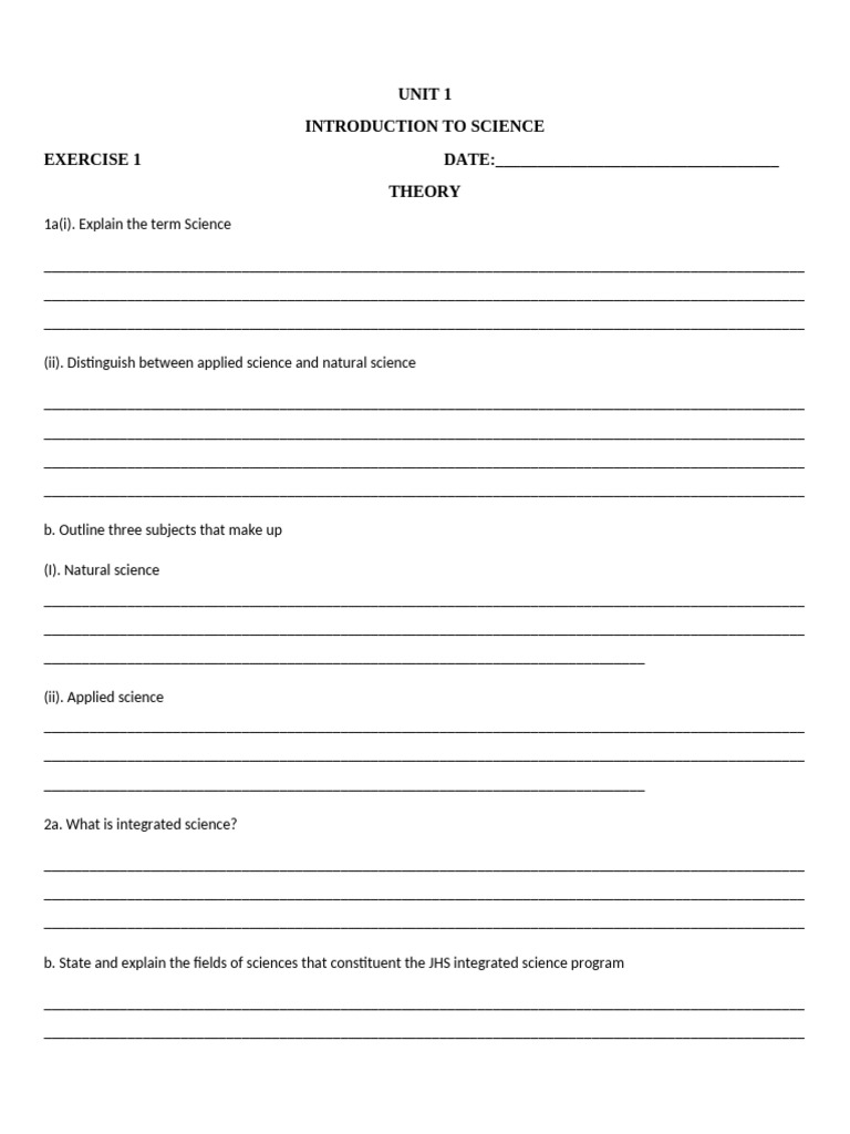 Integrated Science Workbook For JHS 1 | PDF | Science | Scientific Method