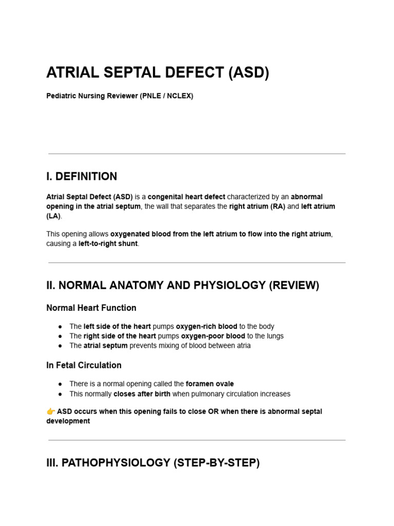 Cardio 2 | PDF | Congenital Heart Defect | Atrium (Heart)