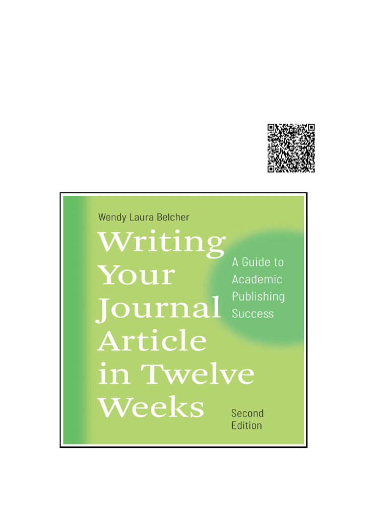 Writing Your Journal Article in Twelve Weeks (2nd | PDF | Sand