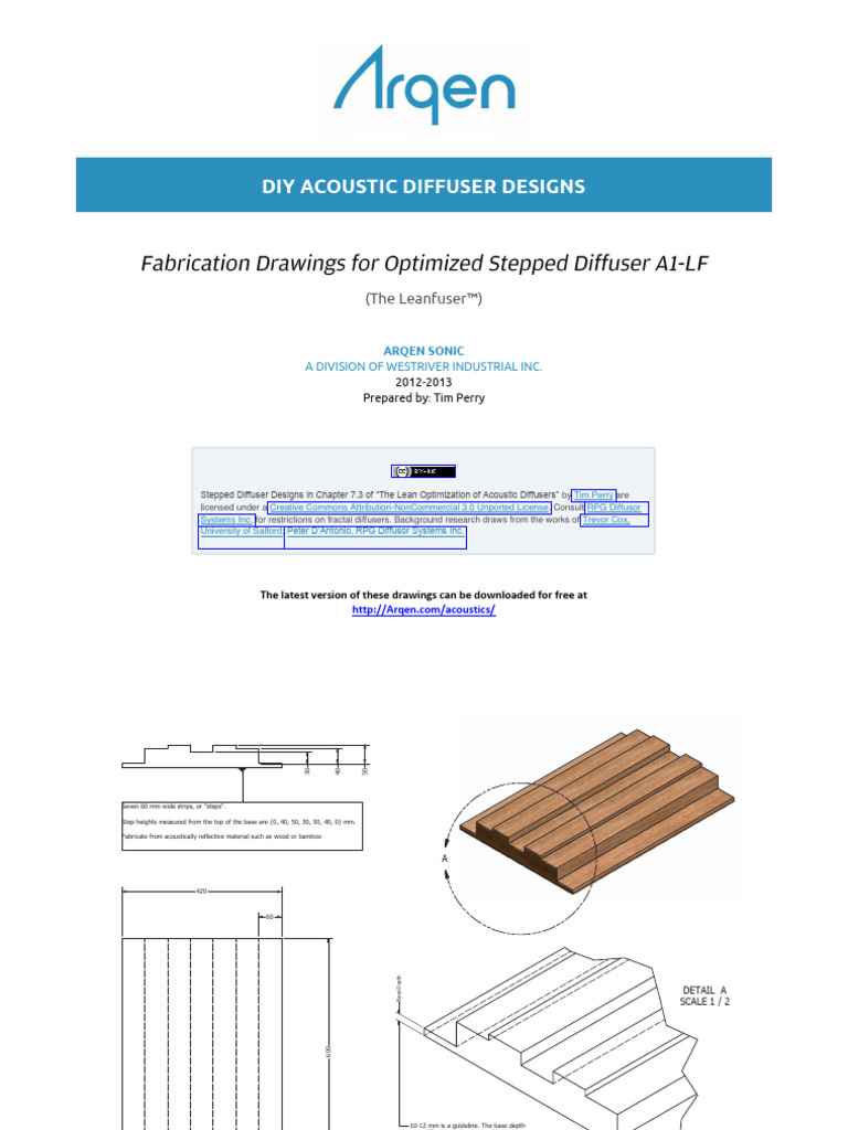 Diffuser A1LF Fab Drawings Arqen | PDF