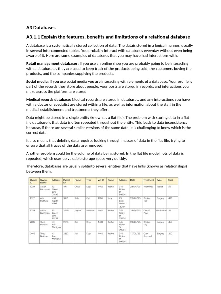 A3 Databases | PDF | Conceptual Model | Databases