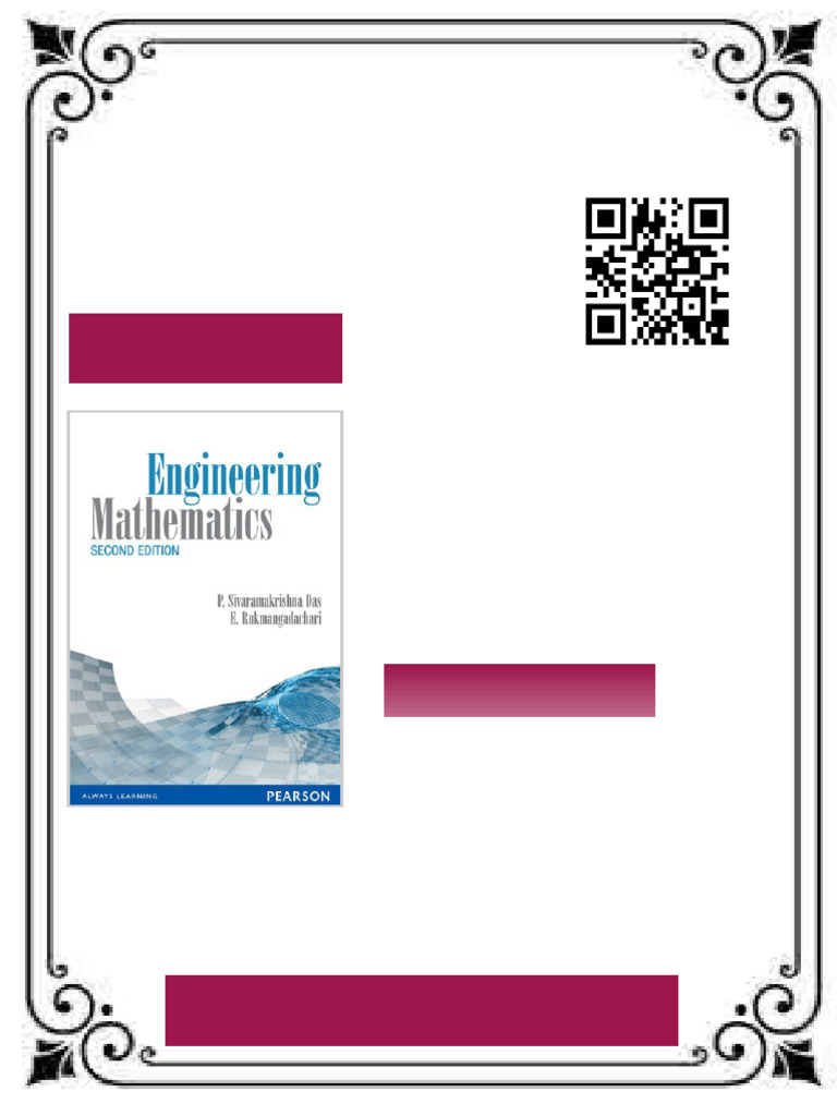 Engineering Mathematics Vol I 2nd Edition P. Sivaramakrishna Das Ebook ...