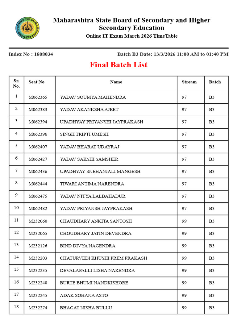 Batch B3 | PDF