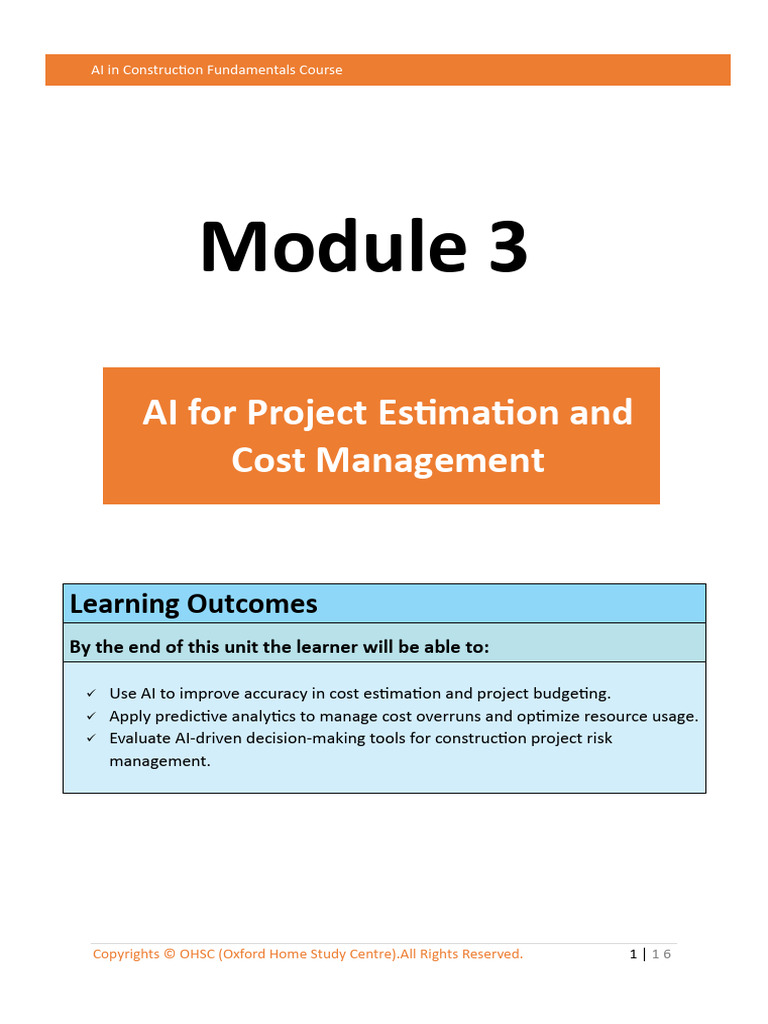 1738732649Module 3 AI for Project Estimation and Cost Management | PDF ...