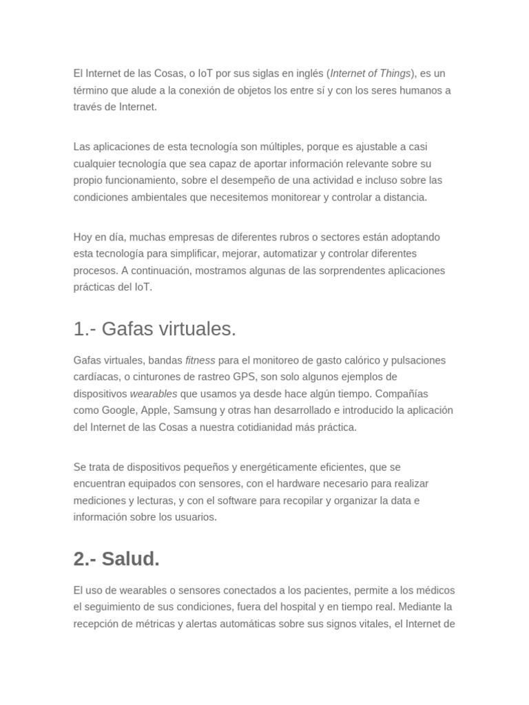 El Internet de Las Cosas | PDF | Internet de las Cosas | Informática