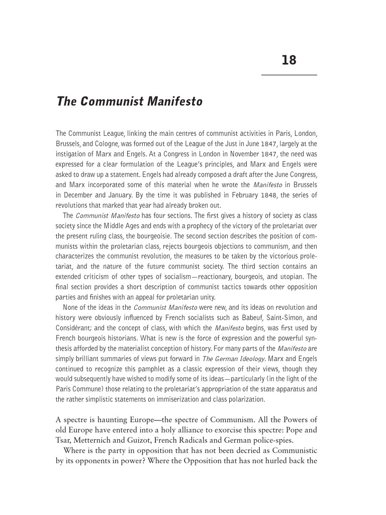 12.2. Marx Engels Communist Manifesto 1 2 | PDF | The Communist ...