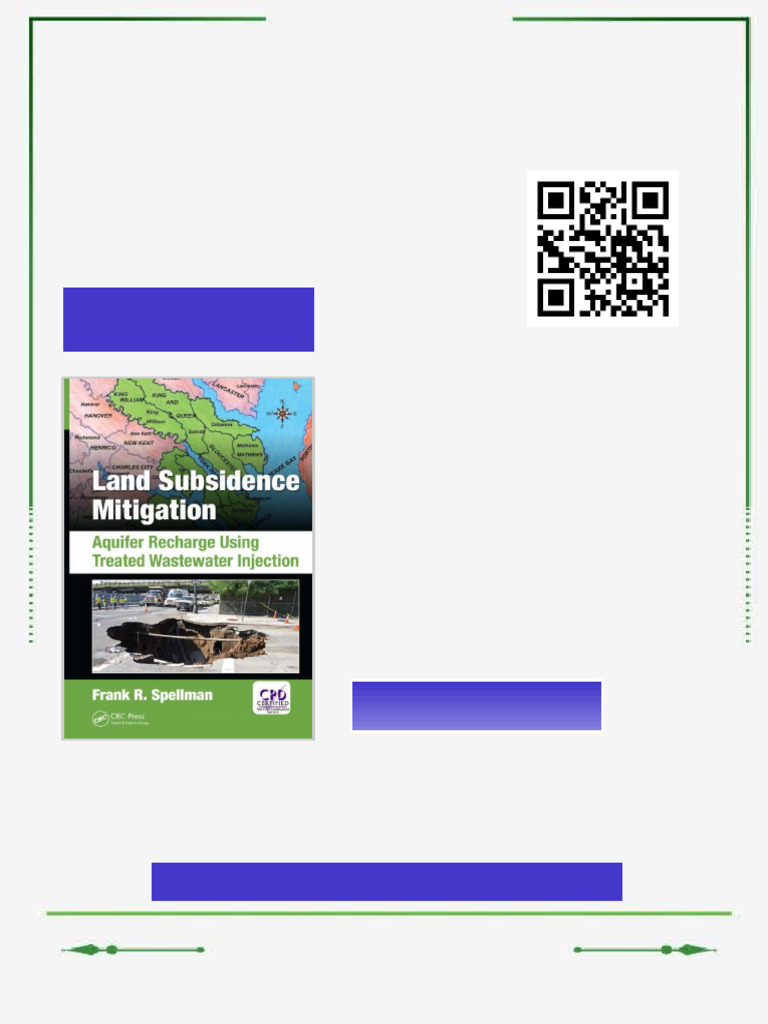 Land Subsidence Mitigation: Aquifer Recharge Using Treated Wastewater ...