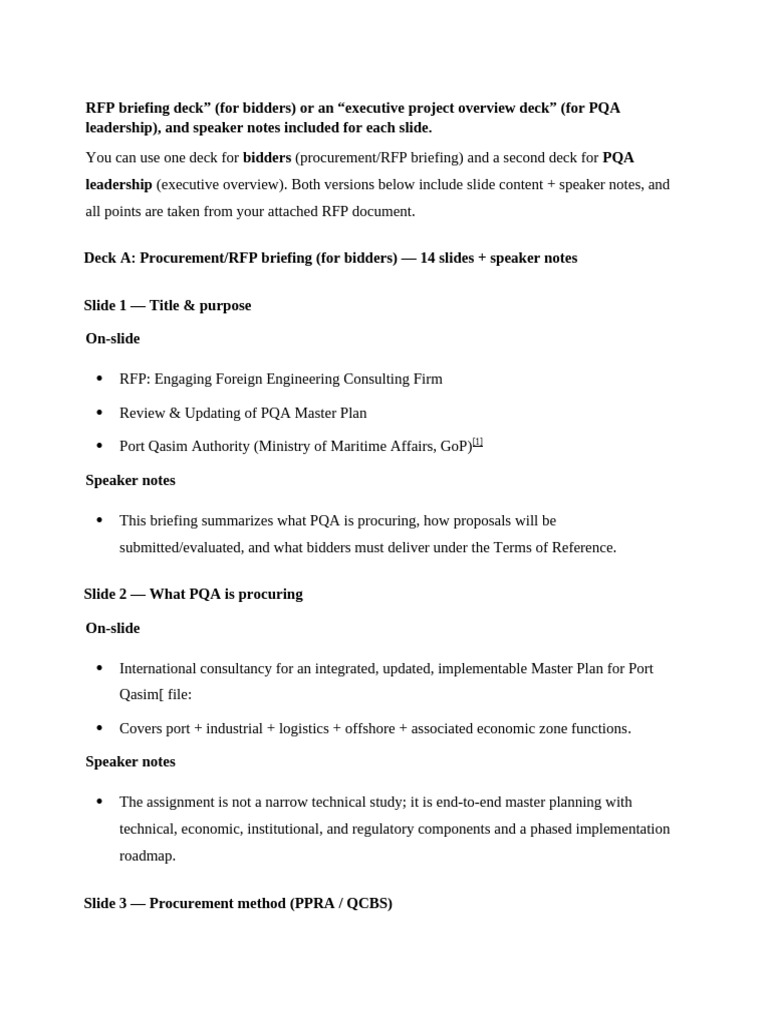 RFP Master Plan 3 | PDF