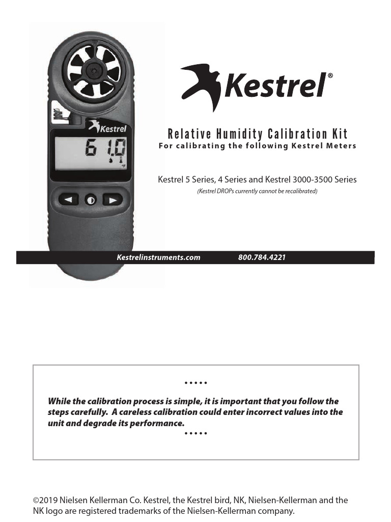 kestrel-relative-humidity-calibration-kit-instruction-manual | PDF ...
