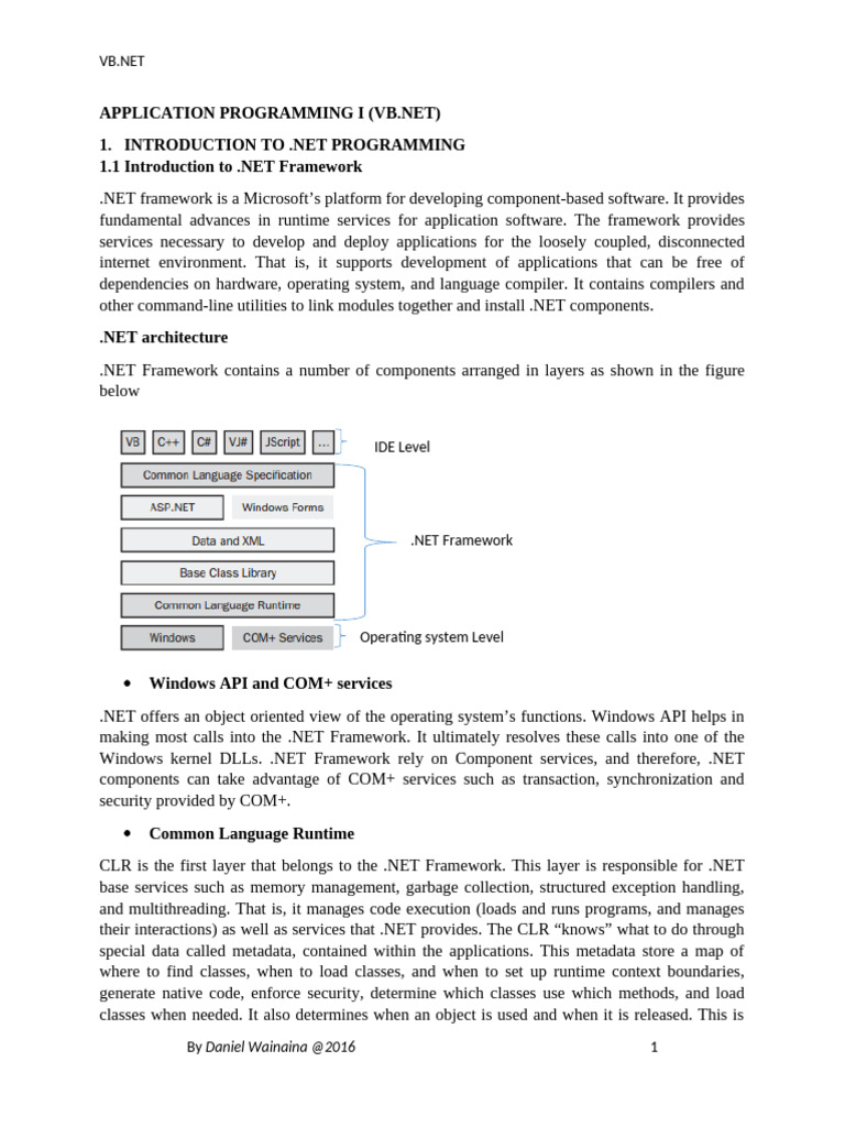 Application Programming I Full Notes | PDF | Data Type | Inheritance ...