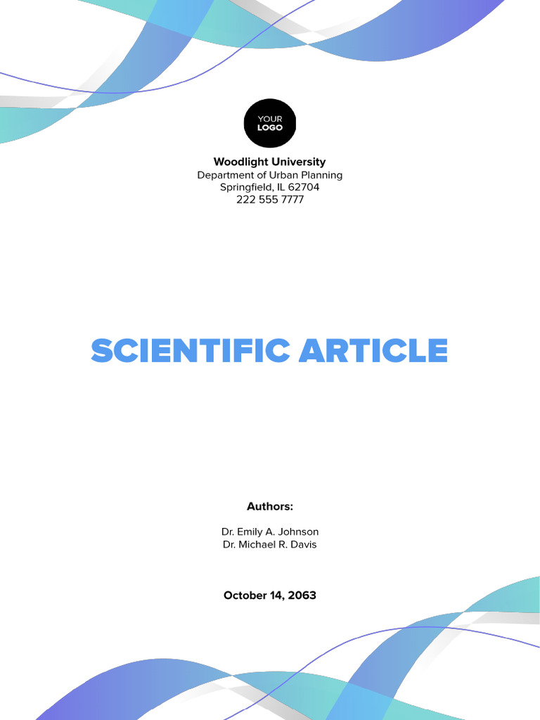 Scientific Article Template | PDF
