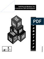 MRID Self Paced Moduals - Vocabulary