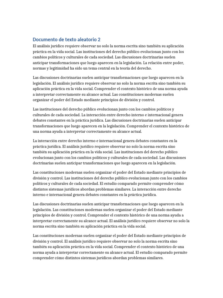 Documento Aleatorio 2 | PDF | Institución | Constitución