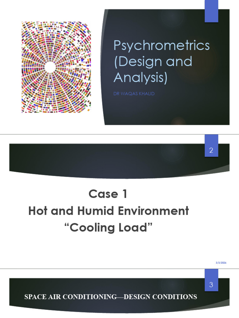 Lecture 6 Psychrometrics (Design and Analysis) | PDF | Air Conditioning ...