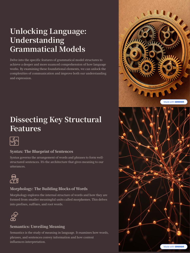 Unlocking Language Understanding Grammatical Models | PDF