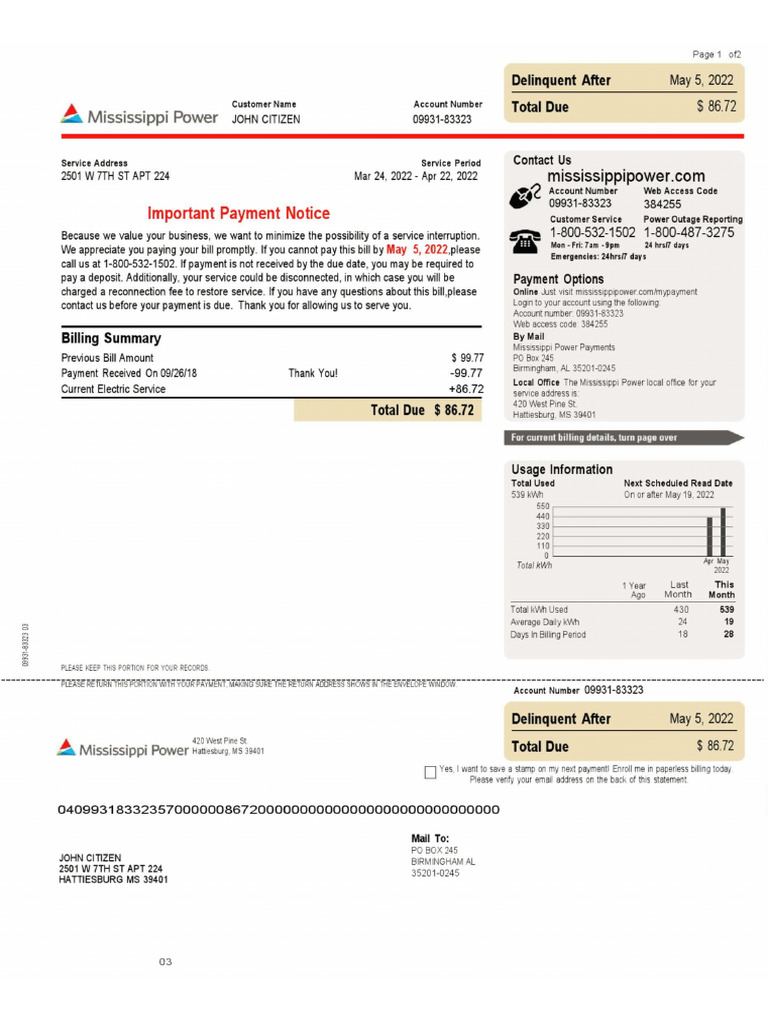 MS Bill | PDF