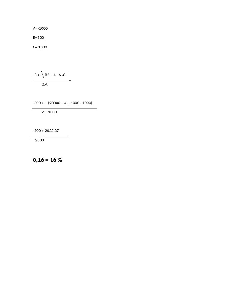 Formula para Tir | PDF