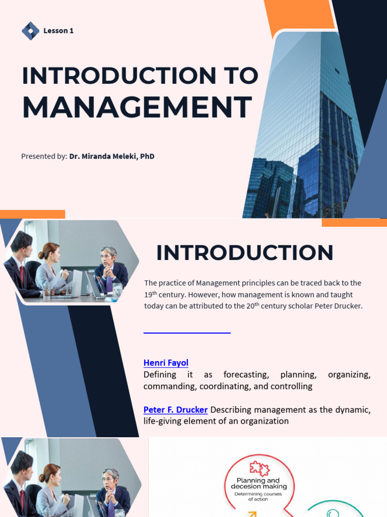 Introcduction to Management - PPT | PDF | Business | Business Economics