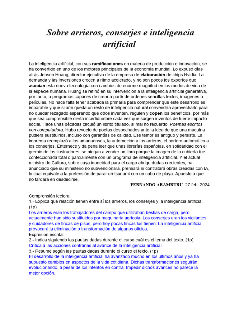 Solución de LCS1 Examen Junio 2024 | PDF | Inteligencia artificial ...