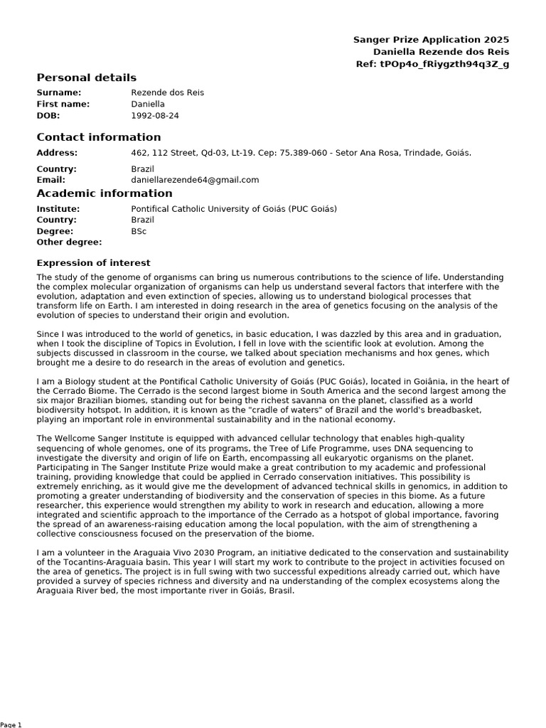 Application Form | PDF