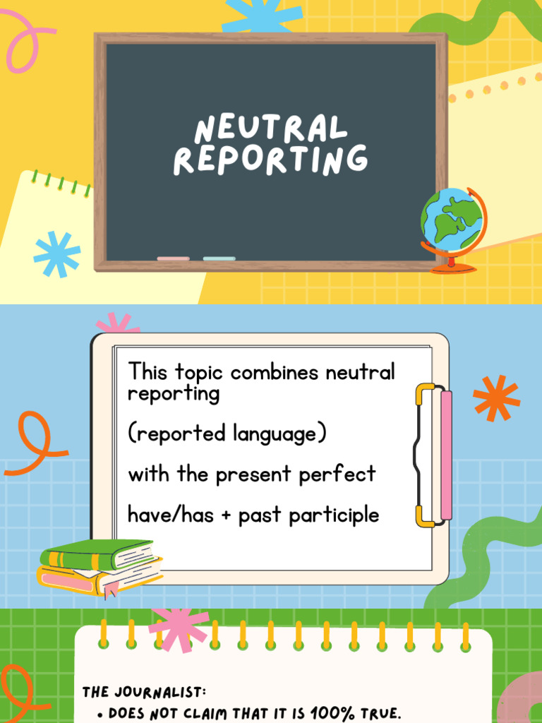 Neutral Reporting (1) | PDF | Verb | Subject (Grammar)