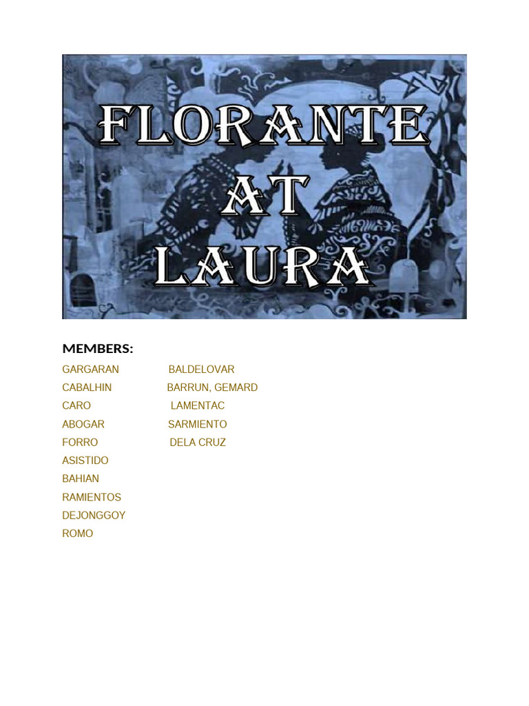 Florante at Laura Script | PDF