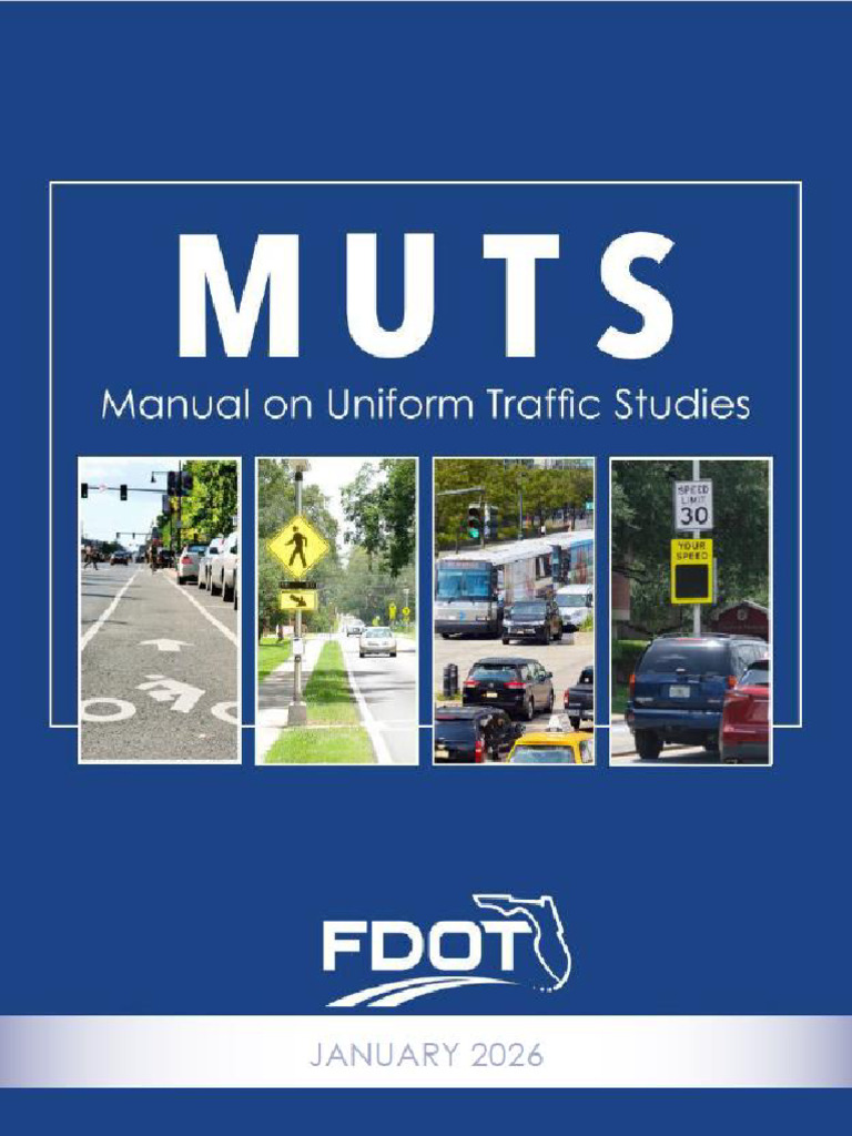 Manual On Uniform Traffic Studies (Muts) 2026 | PDF | Traffic ...