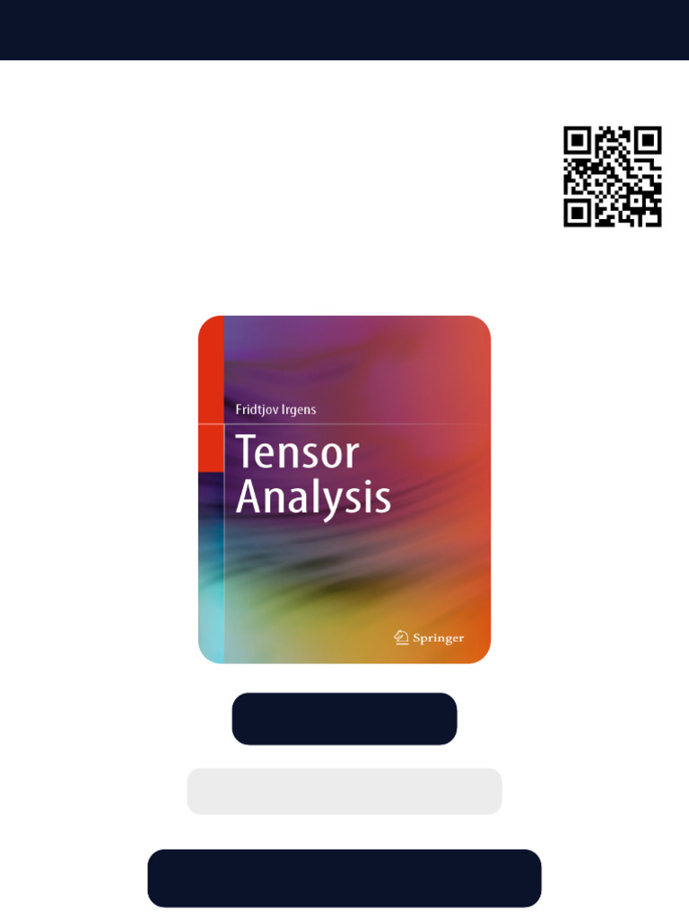 Tensor Analysis 1st Edition Fridtjov Irgens Ebook Browser-Version | PDF ...