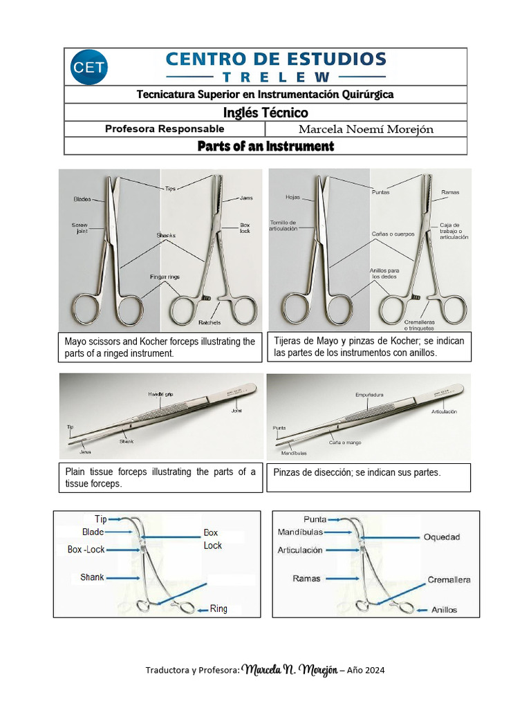 TPN5 Parts of a Surgical Instrument | PDF