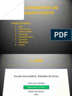 COMO APRESENTAR UM TRABALHO ESCRITO - Sessão 7