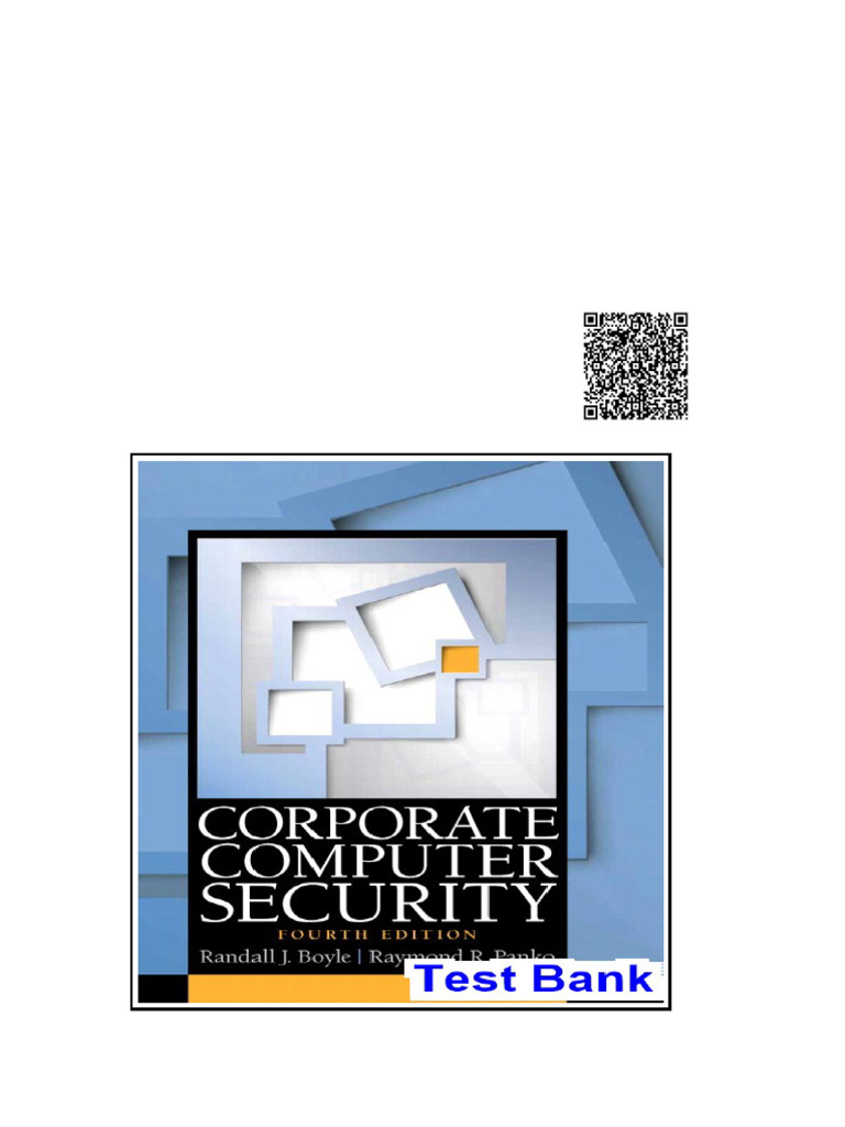 Corporate Computer Security 4th Edition Boyle Test Bank | PDF ...