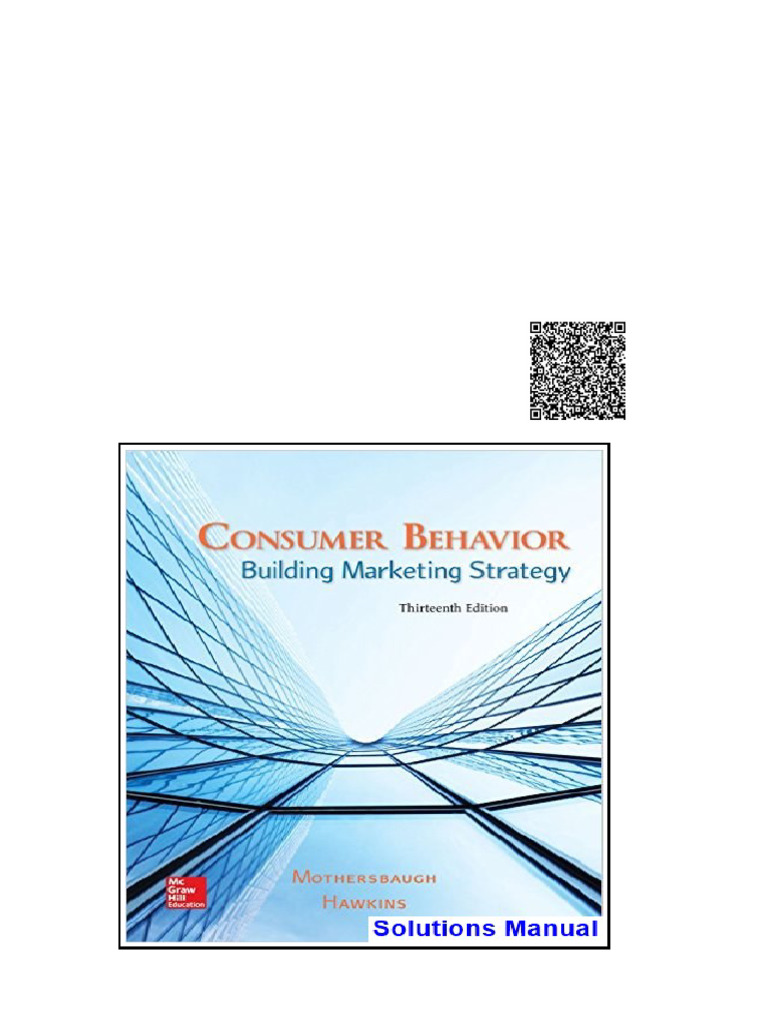 Consumer Behavior Building Marketing Strategy 13th Edition Mothersbaugh ...